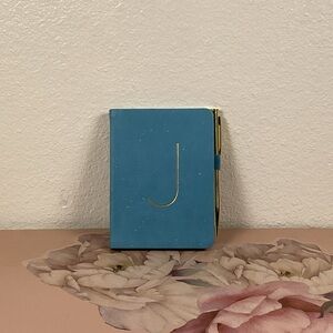 Blue Journal with Gold “J”